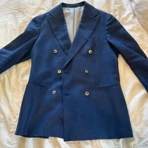 Beautiful Blue Double-Breasted Washington Sportscoat